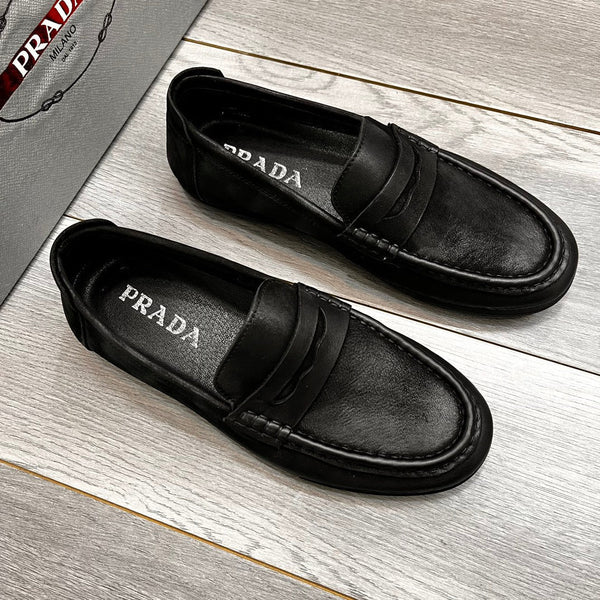 PRA LOAFER IN BLACK SUEDE CALFSKIN