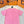 LV 25 Washed Powder Embroidery Round Neck T-shirt Pink Cotton