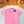 LV 25 Washed Powder Embroidery Round Neck T-shirt Pink Cotton