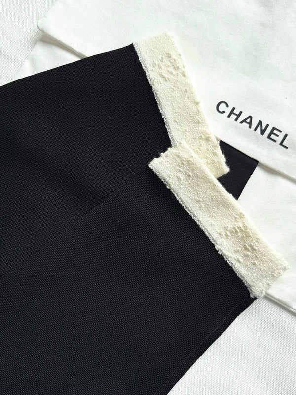 CC 25 V-neck Cardigan Black Laine-Wool