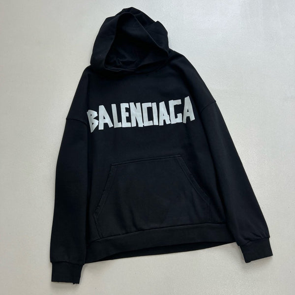 Balenciaga 25 Hoodie Black Cotton 0034
