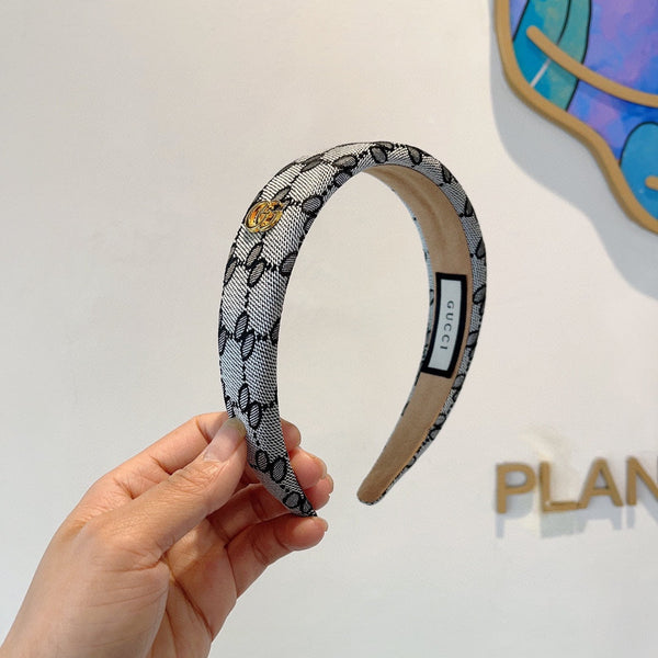 HEADBAND IN LIGHT GRAY MONOGRAM CANVAS 406053