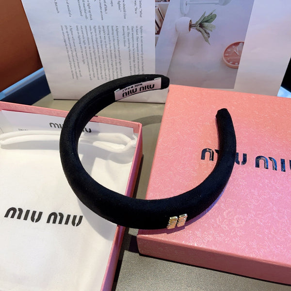 THICK HEADBAND IN BLACK CASHMERE 412454