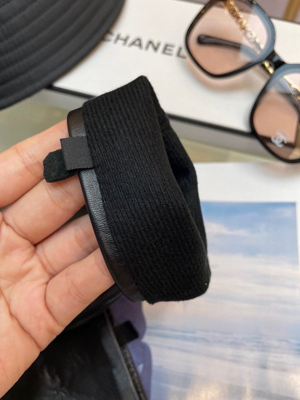 GUANTI DA DITA IN PELLE DI AGNELLO NERA 465053