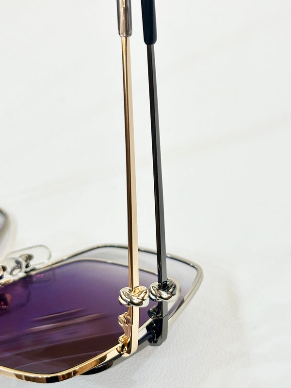 C DE OVERSIZED SQUARE FRAME SUNGLASSES CT0361 IN METAL