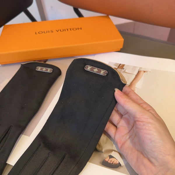 GUANTI IN LANA NERA 429272