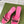 GG Vintage High Heel Slippers Pink
