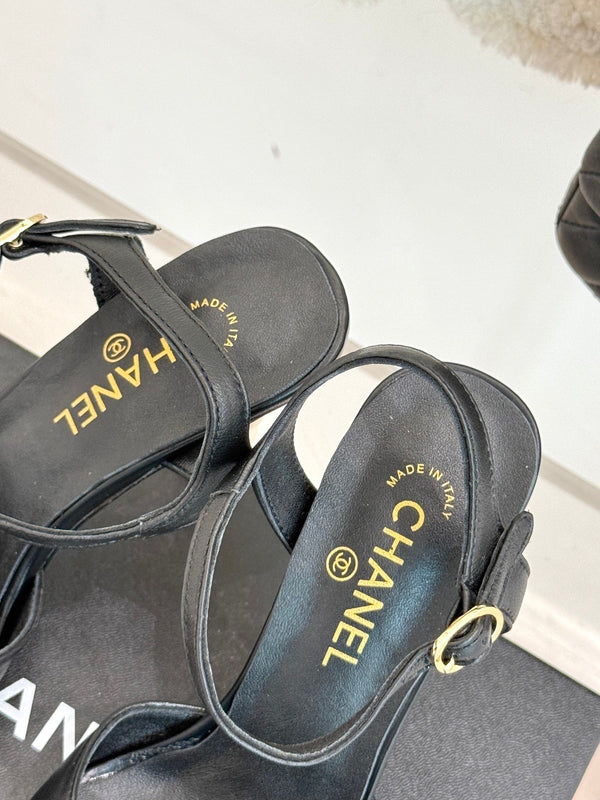 CC 25 Slingback Black Lambskin 308653