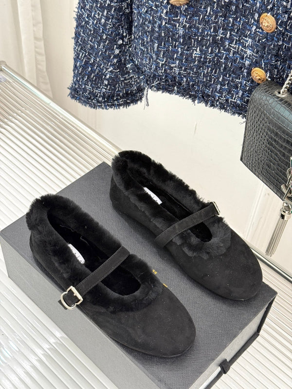 Alaia 25WF Mary Jane black suede wool 472225