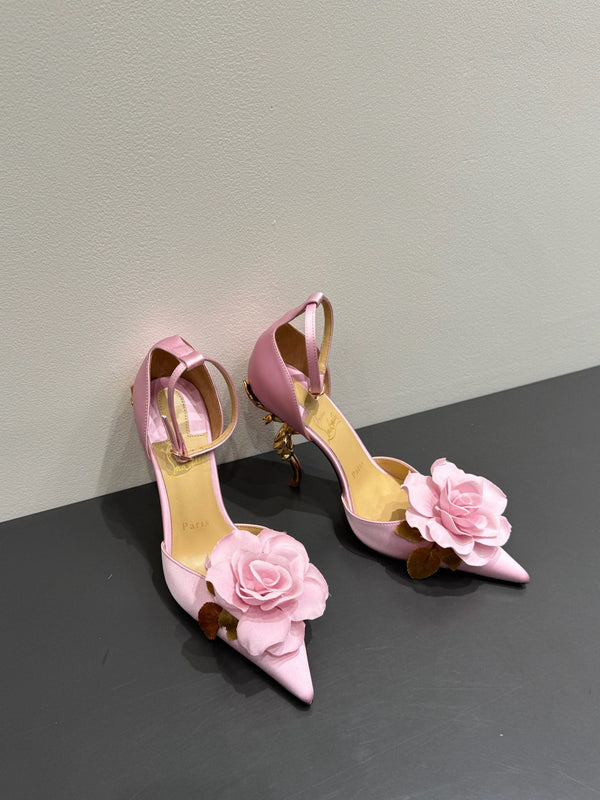 CC 25 Flower Rose Pumps Rosa Seta 337168