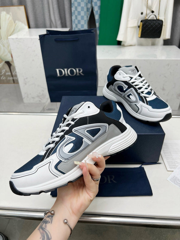 CD B30 SNEAKER AEGEAN AND WHITE MESH FABRIC