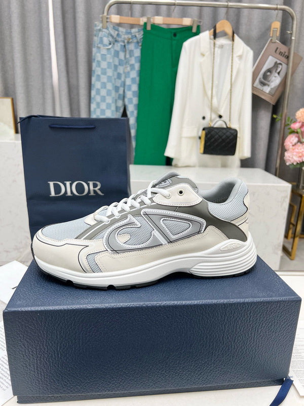 CD B30 SNEAKER GRAY AND CREAM MESH FABRIC