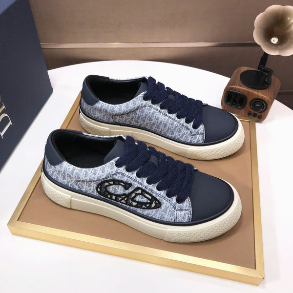 CD B33 SNEAKERS DENIM AND WHITE JACQUARD