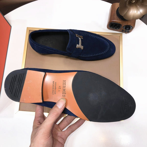 HM PARIS LOAFER COBALT SUEDE