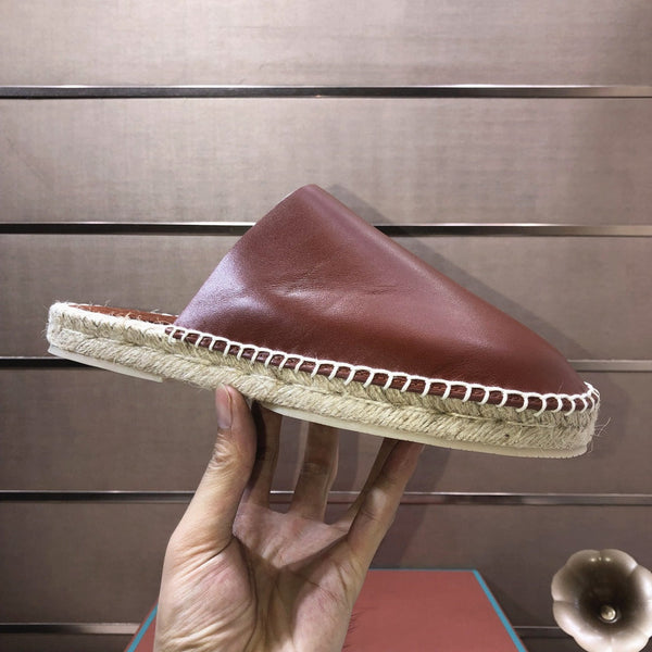 LP SEASIDE WALK MULE IN PELLE DI VITELLO COLOR MARRONE SCURO