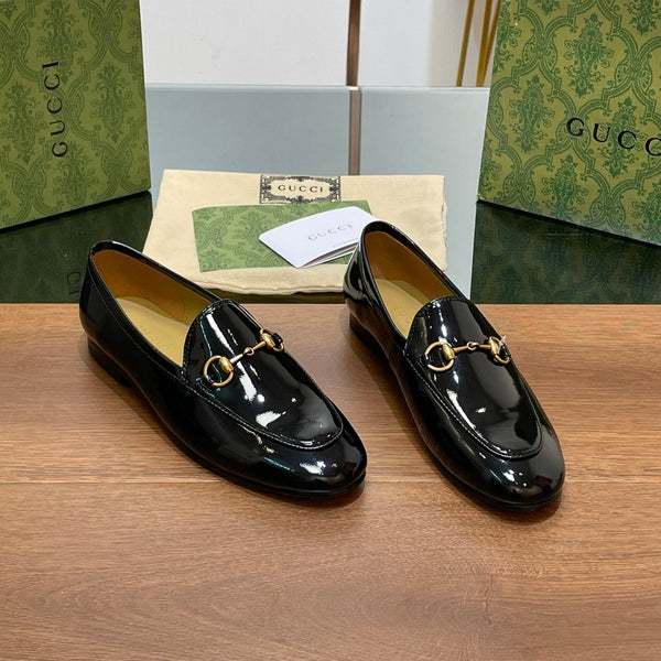 GG JORDAAN LOAFER GLOSSY BLACK LAMBSKIN