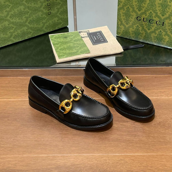 GG Marina Loafer Black Calfskin