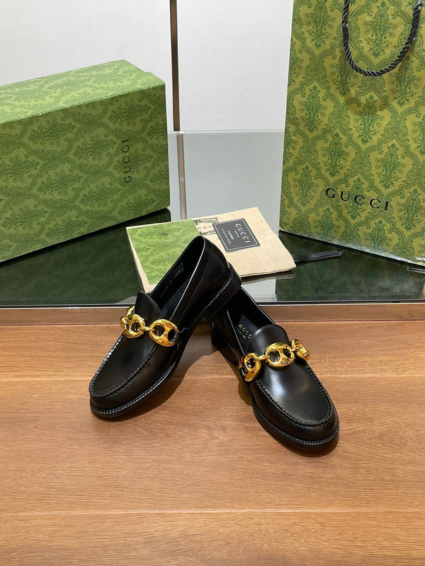 GG Marina Loafer Black Calfskin