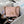 SMALL FLAP BAG 20 IN PEACH PINK LAMBSKIN GOLD HARDWARE