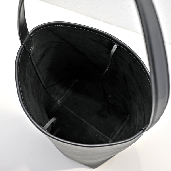 The Row N/S Park Tote 30cm Black Leather