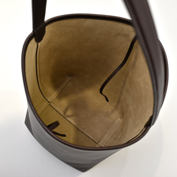 The Row N/S Park Tote 30cm Chocolate Leather