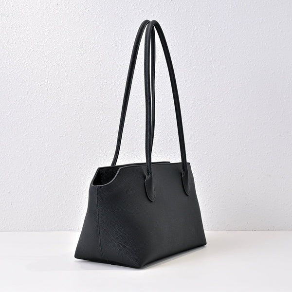 The Row Terasse Shoulder Bag 32cm Black Calfskin