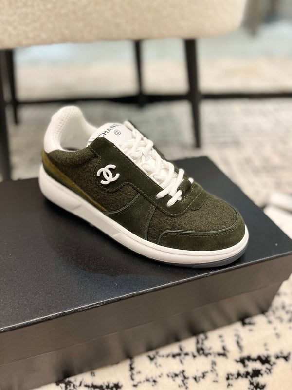 cc sneaker black velvet suede