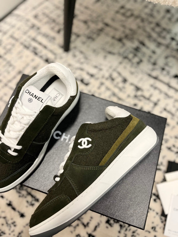 cc sneaker black velvet suede