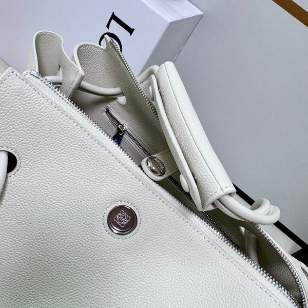 Loewe Madrid Bag 33cm White Grain Cowhide