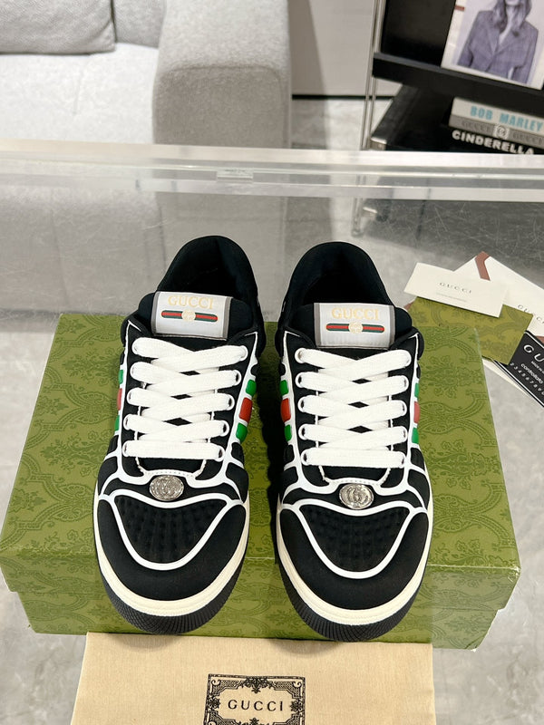 SNEAKER IN BLACK MIX COLORFUL CALFSKIN