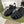 GC 25 Glossy Black Double G Sandal Black Rubber 292431