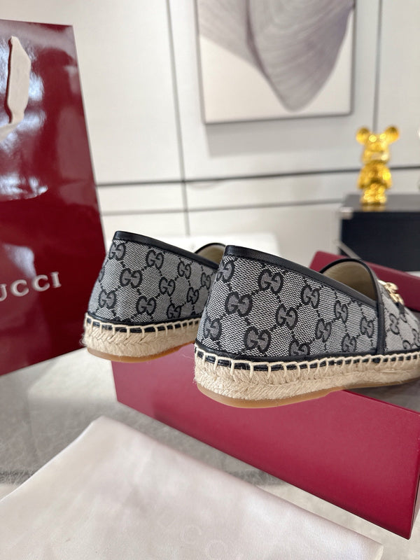 GC 2025 Espadrille With Horsebit Black Canvas 292456