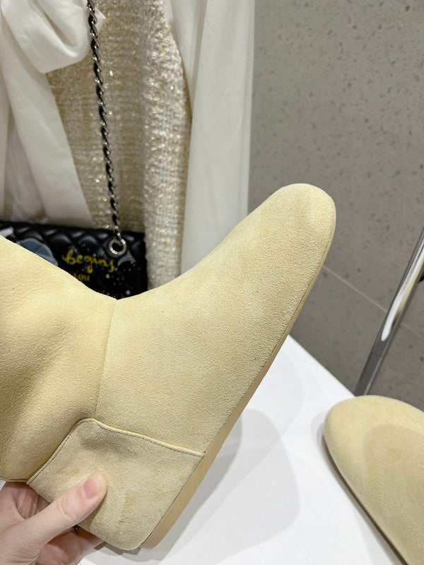 Loewe Lago Boots Butter Milk Suede 435624