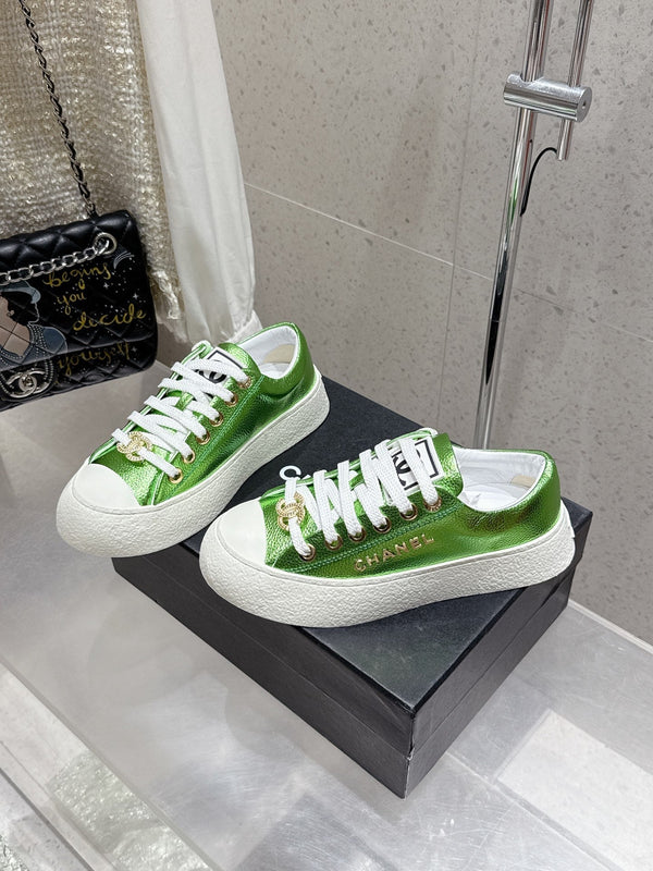 CC Sneaker Green cowhide 204657