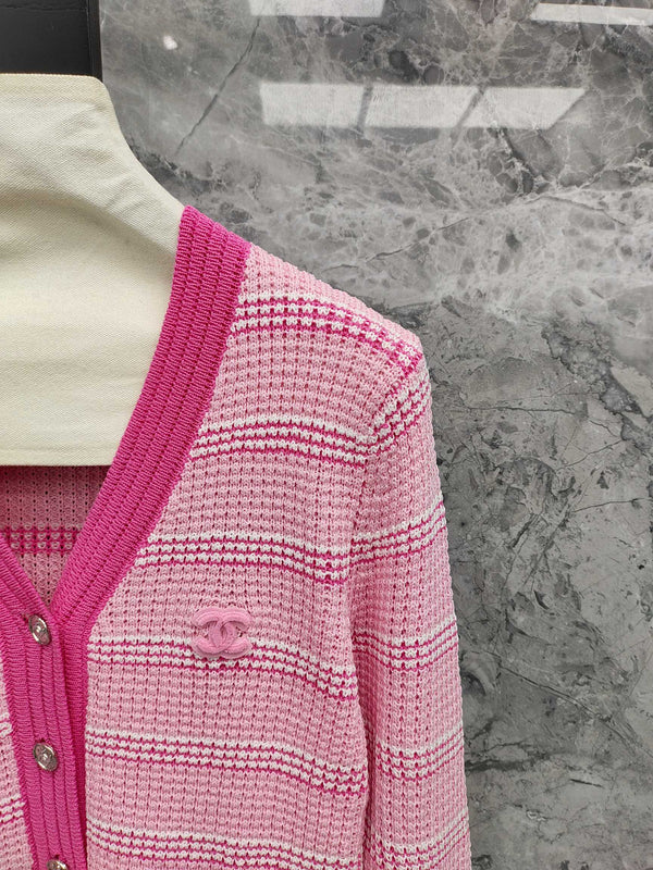 CC 25 Long Sleeve Striped Cardigan Tencel 283779