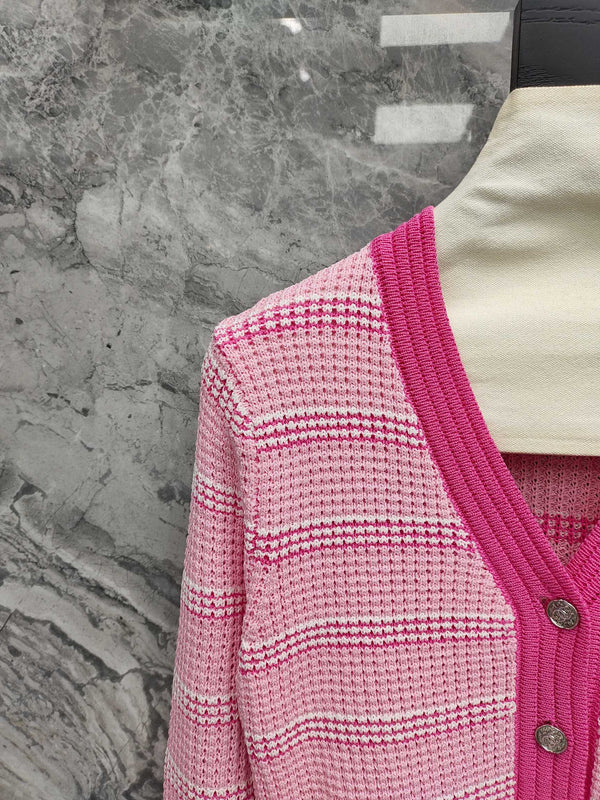 CC 25 Long Sleeve Striped Cardigan Tencel 283779