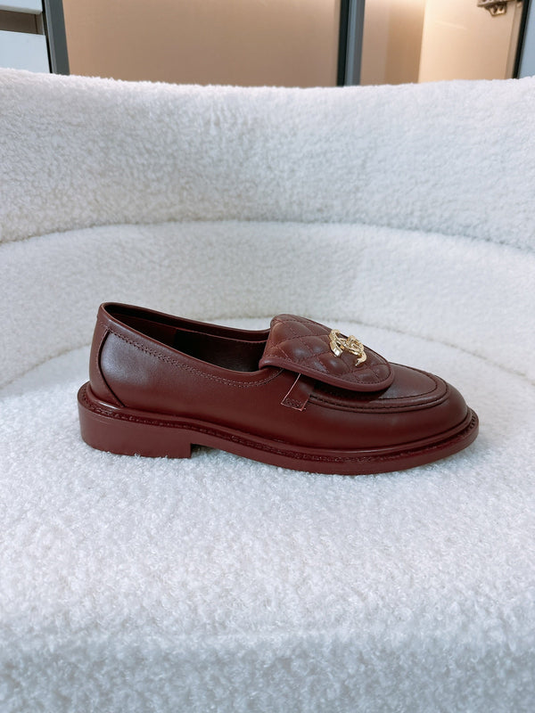 CC Moccasins 25mm In Burgundy Lambskin 144653