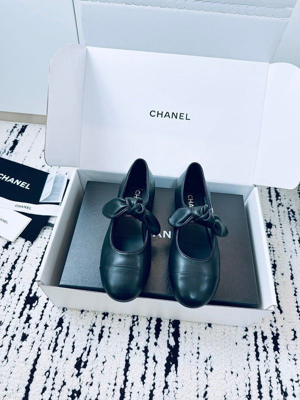 CC Mary Janes 15mm In Black Cowhide 144487