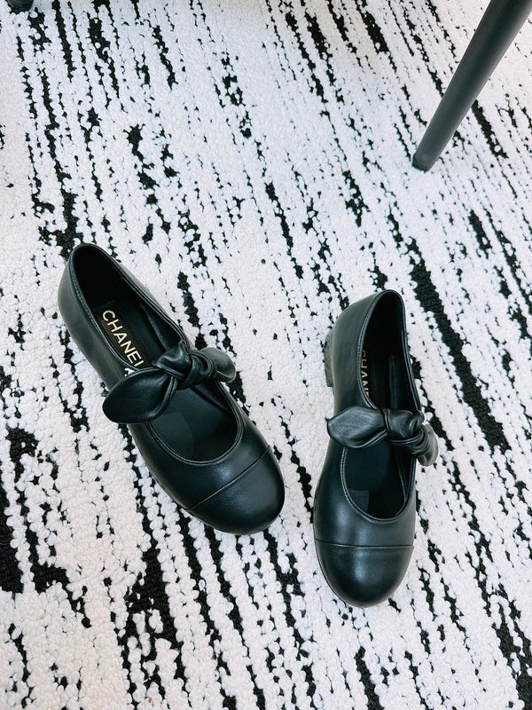 CC Mary Janes 15mm In Black Cowhide 144487