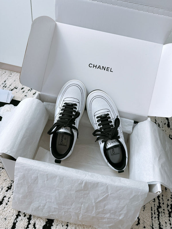 Sneaker CC in tessuto canvas bianco 144501