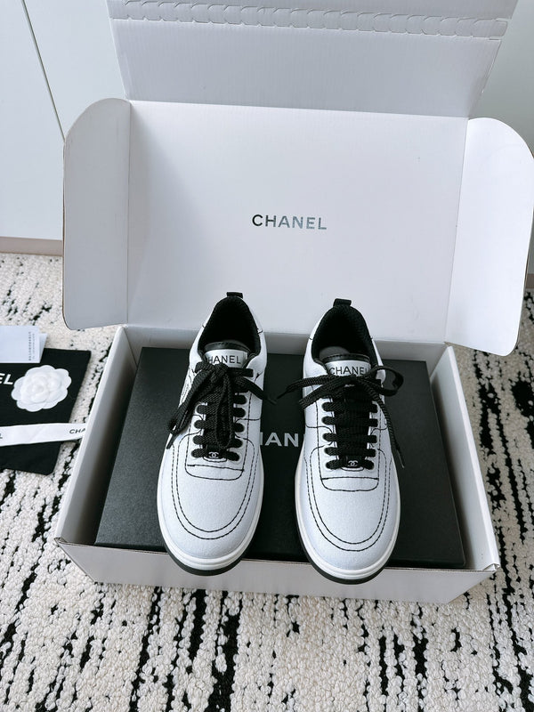 Sneaker CC in tessuto canvas bianco 144501