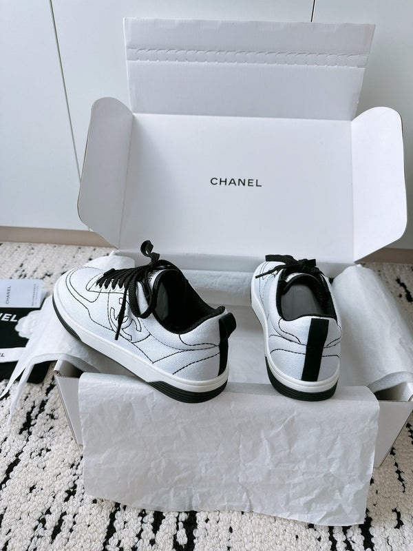 Sneaker CC in tessuto canvas bianco 144501