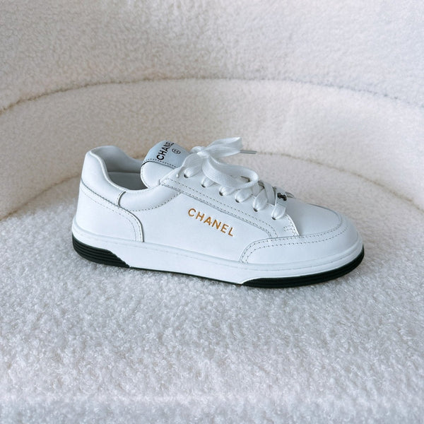 CC Sneaker In White Lambskin 144511