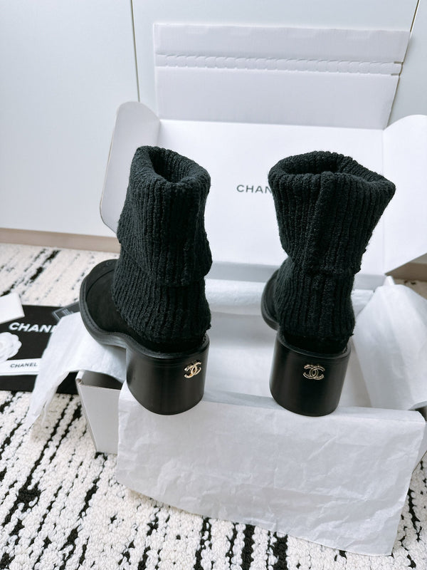 CC Ankle Boots 70MM In Black Suede 144562