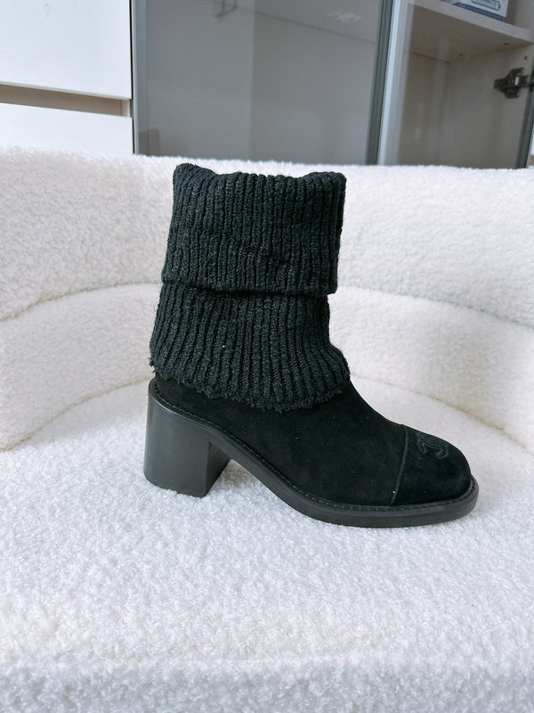 CC Ankle Boots 70MM In Black Suede 144562
