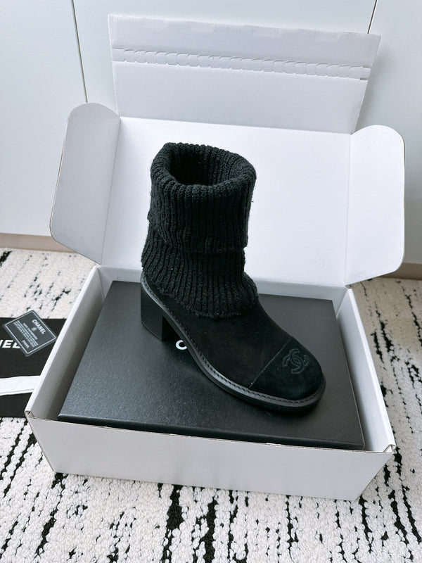 CC Ankle Boots 70MM In Black Suede 144562