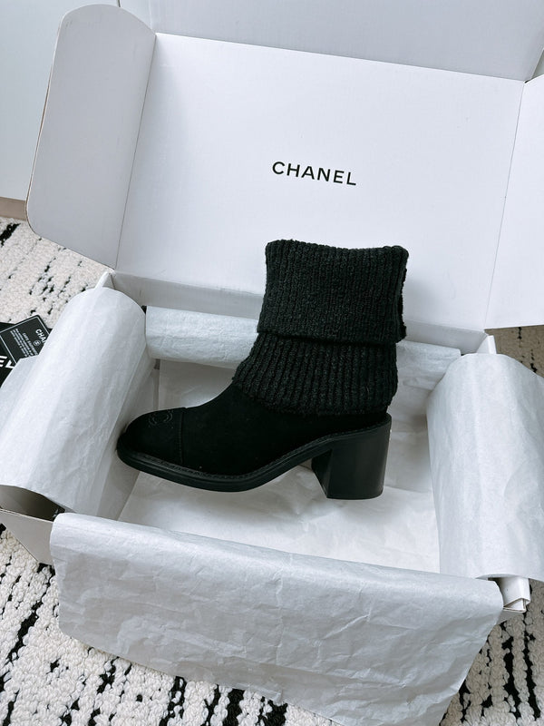 CC Ankle Boots 70MM In Black Suede 144562