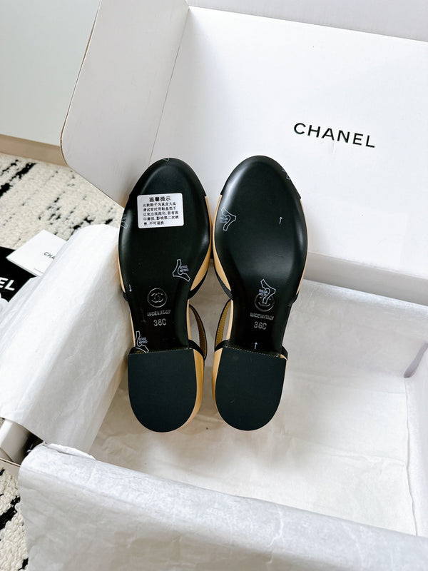 CC 25 Marry Jane Beige Imported Cowhide 300175