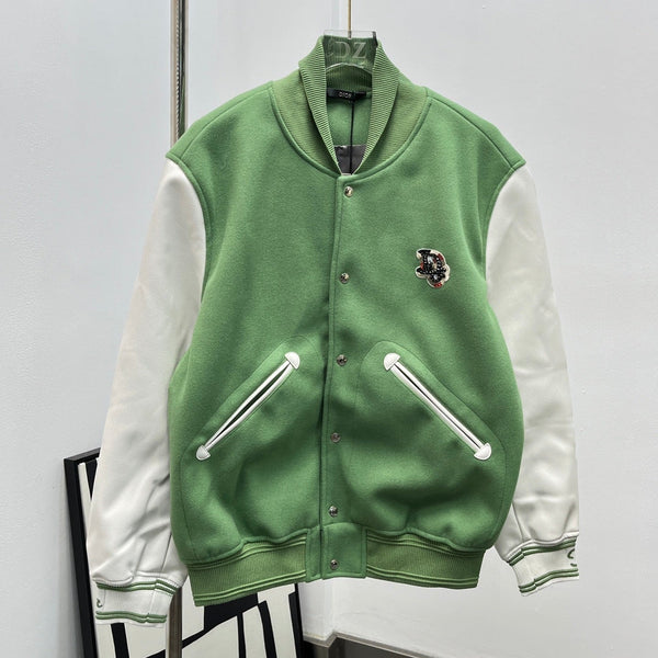 CD Baseball Jacket Green Wool