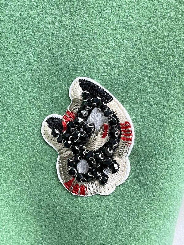 CD Baseball Jacket Green Wool